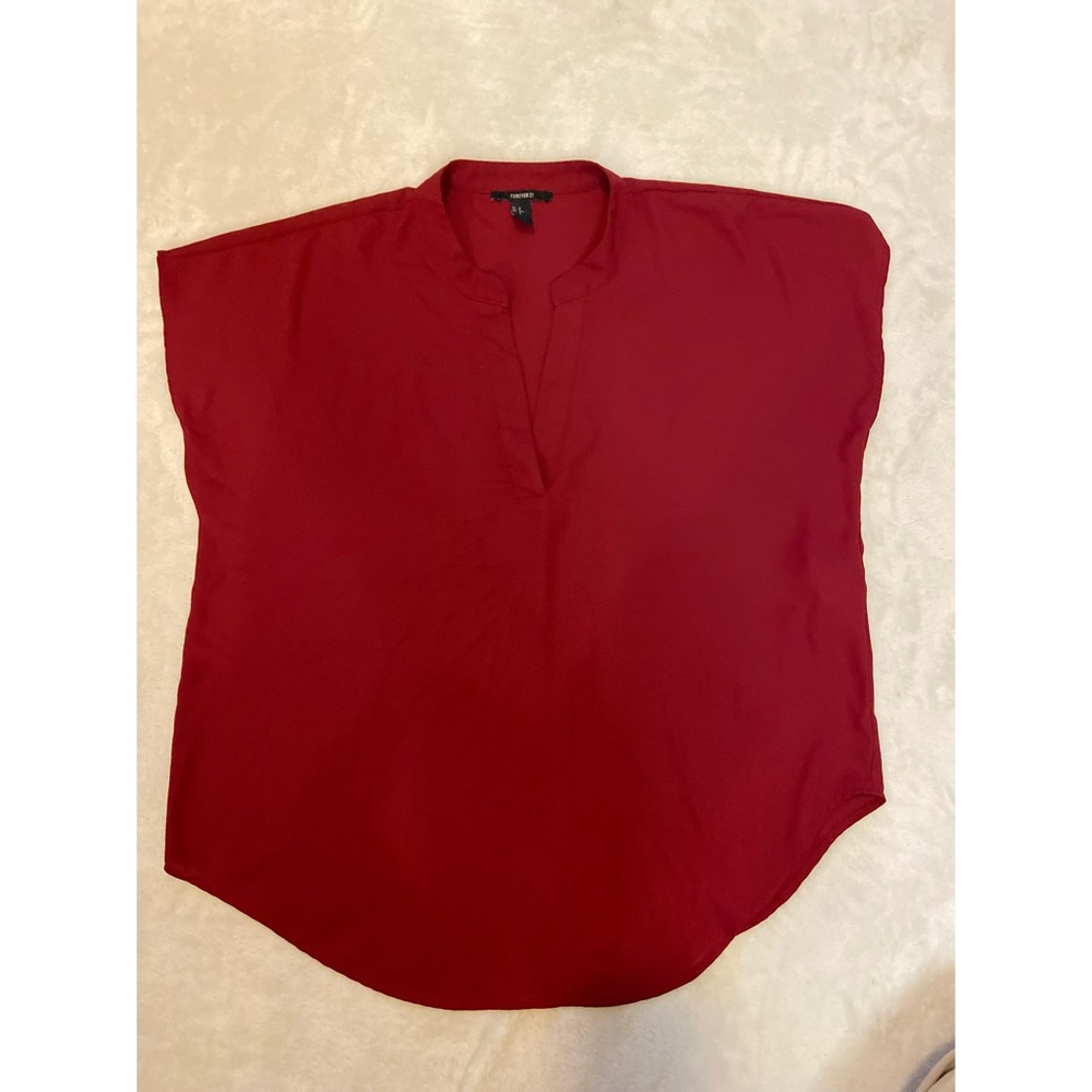 NWOT F21 Womens Maroon Blouse